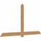 Ekena Millwork Eugene Smooth Timber Gable Bracket, Western Red Cedar, 96"W x 52"H x 1 1/2"D x 5 1/2"F, 13/12 Pitch GBW096X52X0206EUG00SWR - alternate 2